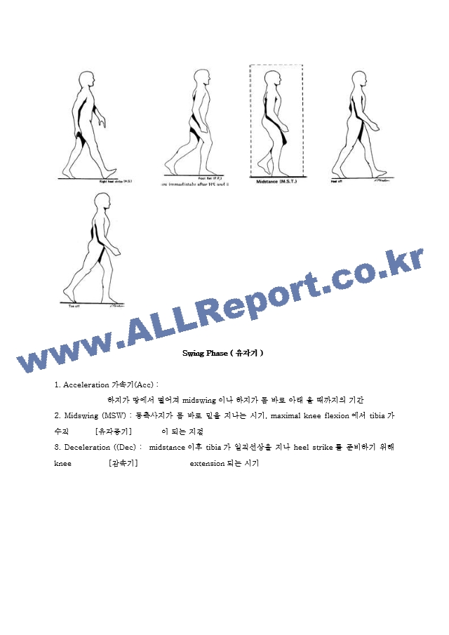 보행 gait : Walking manner기타레포트